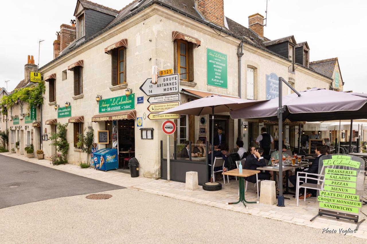 Logis Auberge Le Colombien - Hotel Et Restaurant Villandry Bagian luar foto