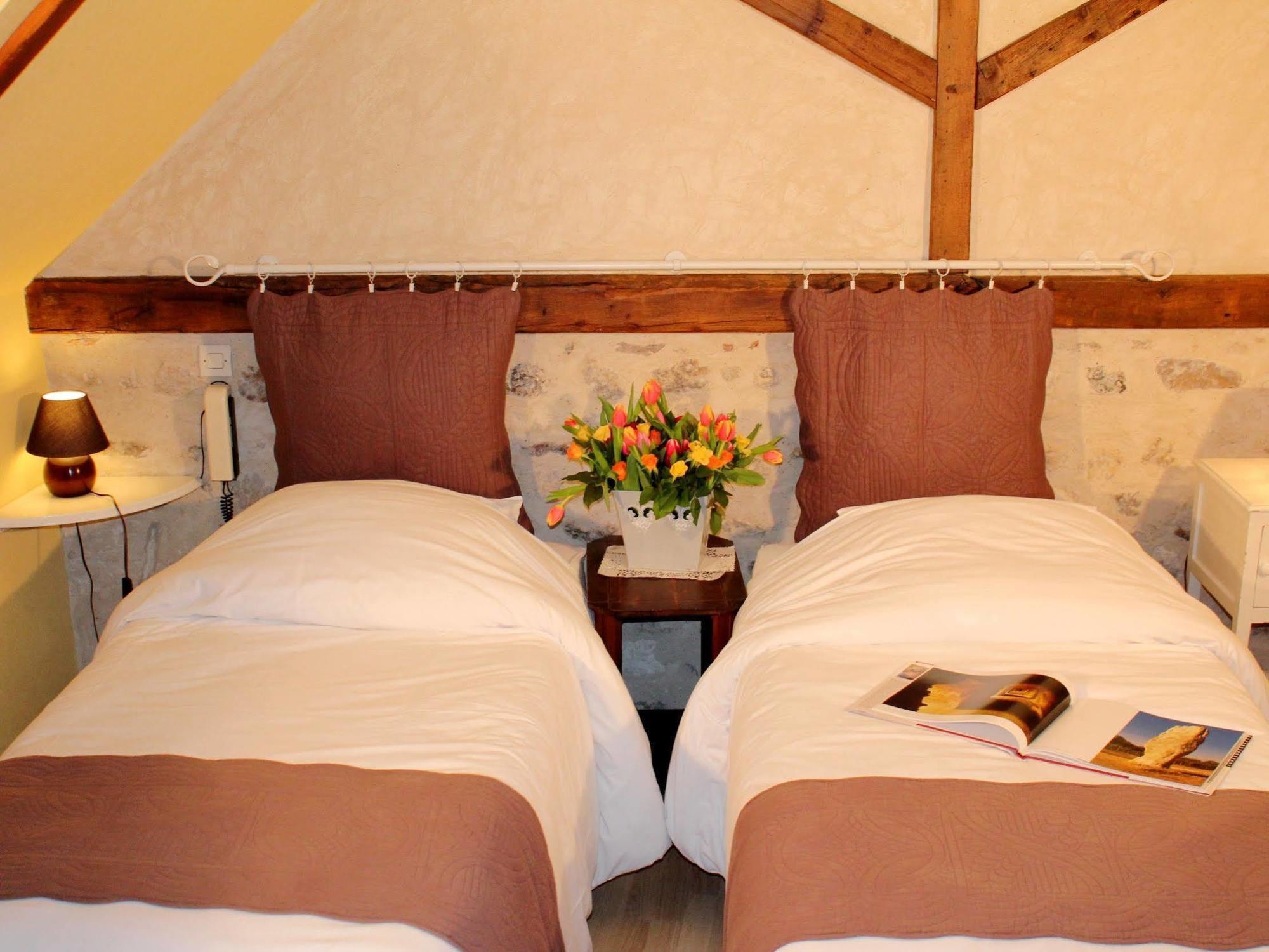 Logis Auberge Le Colombien - Hotel Et Restaurant Villandry Bagian luar foto