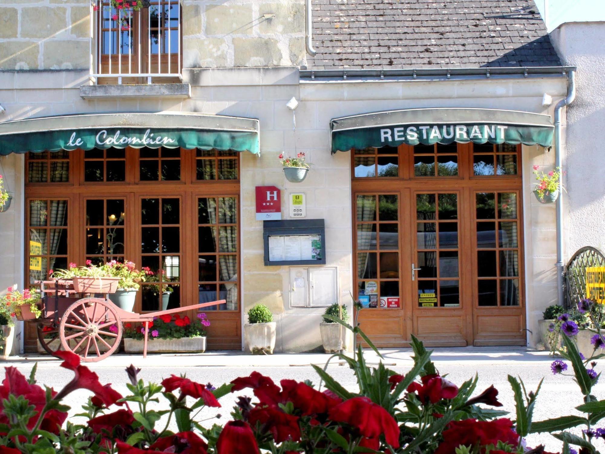 Logis Auberge Le Colombien - Hotel Et Restaurant Villandry Bagian luar foto